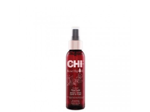 CHI Rose Hip Oil Leave-In Tonic Nenuplaunamas Plaukų Tonikas Su Erškėtrožių Aliejumi, 118 ml